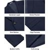 imageCOOFANDY Mens Casual Blazer Regular Fit Lightweight Sport Coats One Button Suit Jacket Dress Blazer JacketsDark Blue