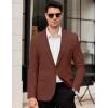 imageCOOFANDY Mens Casual Blazer Regular Fit Lightweight Sport Coats One Button Suit Jacket Dress Blazer JacketsDark Red