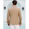 imageCOOFANDY Mens Casual Blazer Regular Fit Lightweight Sport Coats One Button Suit Jacket Dress Blazer JacketsKhkai