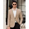 imageCOOFANDY Mens Casual Blazer Regular Fit Lightweight Sport Coats One Button Suit Jacket Dress Blazer JacketsKhkai
