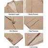 imageCOOFANDY Mens Casual Blazer Regular Fit Lightweight Sport Coats One Button Suit Jacket Dress Blazer JacketsKhkai