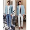 imageCOOFANDY Mens Casual Blazer Regular Fit Lightweight Sport Coats One Button Suit Jacket Dress Blazer JacketsLight Blue