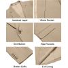 imageCOOFANDY Mens Casual Blazer Regular Fit Lightweight Sport Coats One Button Suit Jacket Dress Blazer JacketsLight Khaki