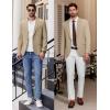 imageCOOFANDY Mens Casual Blazer Regular Fit Lightweight Sport Coats One Button Suit Jacket Dress Blazer JacketsLight Khaki