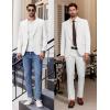 imageCOOFANDY Mens Casual Blazer Regular Fit Lightweight Sport Coats One Button Suit Jacket Dress Blazer JacketsWhite