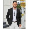 imageCOOFANDY Mens Casual Blazer Regular Fit Sport Coat Lightweight Two Buttons Suit JacketBlack