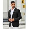 imageCOOFANDY Mens Casual Blazer Regular Fit Sport Coat Lightweight Two Buttons Suit JacketBlack