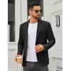 imageCOOFANDY Mens Casual Blazer Regular Fit Sport Coat Lightweight Two Buttons Suit JacketBlack