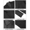 imageCOOFANDY Mens Casual Blazer Regular Fit Sport Coat Lightweight Two Buttons Suit JacketBlack