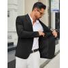 imageCOOFANDY Mens Casual Blazer Regular Fit Sport Coat Lightweight Two Buttons Suit JacketBlack