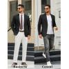 imageCOOFANDY Mens Casual Blazer Regular Fit Sport Coat Lightweight Two Buttons Suit JacketBlack