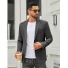 imageCOOFANDY Mens Casual Blazer Regular Fit Sport Coat Lightweight Two Buttons Suit JacketDark Grey