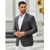 imageCOOFANDY Mens Casual Blazer Regular Fit Sport Coat Lightweight Two Buttons Suit JacketDark Grey