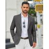 imageCOOFANDY Mens Casual Blazer Regular Fit Sport Coat Lightweight Two Buttons Suit JacketDark Grey