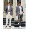 imageCOOFANDY Mens Casual Blazer Regular Fit Sport Coat Lightweight Two Buttons Suit JacketGrey
