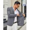 imageCOOFANDY Mens Casual Blazer Regular Fit Sport Coat Lightweight Two Buttons Suit JacketGrey