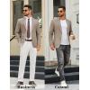imageCOOFANDY Mens Casual Blazer Regular Fit Sport Coat Lightweight Two Buttons Suit JacketKhaki