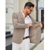 imageCOOFANDY Mens Casual Blazer Regular Fit Sport Coat Lightweight Two Buttons Suit JacketKhaki