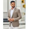 imageCOOFANDY Mens Casual Blazer Regular Fit Sport Coat Lightweight Two Buttons Suit JacketKhaki