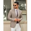 imageCOOFANDY Mens Casual Blazer Regular Fit Sport Coat Lightweight Two Buttons Suit JacketKhaki