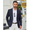 imageCOOFANDY Mens Casual Blazer Regular Fit Sport Coat Lightweight Two Buttons Suit JacketNavy Blue