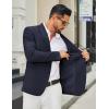 imageCOOFANDY Mens Casual Blazer Regular Fit Sport Coat Lightweight Two Buttons Suit JacketNavy Blue