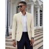 imageCOOFANDY Mens Casual Blazer Slim Fit Suit Jacket Two Button Lightweight Sport CoatBeige