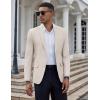 imageCOOFANDY Mens Casual Blazer Slim Fit Suit Jacket Two Button Lightweight Sport CoatBeige