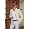 imageCOOFANDY Mens Casual Blazer Slim Fit Suit Jacket Two Button Lightweight Sport CoatBeige
