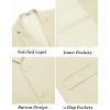 imageCOOFANDY Mens Casual Blazer Slim Fit Suit Jacket Two Button Lightweight Sport CoatBeige