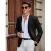 imageCOOFANDY Mens Casual Blazer Slim Fit Suit Jacket Two Button Lightweight Sport CoatBlack