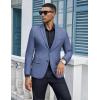 imageCOOFANDY Mens Casual Blazer Slim Fit Suit Jacket Two Button Lightweight Sport CoatBlue