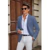 imageCOOFANDY Mens Casual Blazer Slim Fit Suit Jacket Two Button Lightweight Sport CoatBlue