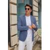imageCOOFANDY Mens Casual Blazer Slim Fit Suit Jacket Two Button Lightweight Sport CoatBlue