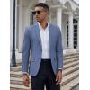 imageCOOFANDY Mens Casual Blazer Slim Fit Suit Jacket Two Button Lightweight Sport CoatBlue