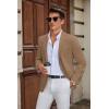 imageCOOFANDY Mens Casual Blazer Slim Fit Suit Jacket Two Button Lightweight Sport CoatBrown