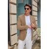 imageCOOFANDY Mens Casual Blazer Slim Fit Suit Jacket Two Button Lightweight Sport CoatBrown