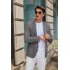 imageCOOFANDY Mens Casual Blazer Slim Fit Suit Jacket Two Button Lightweight Sport CoatDark Gray