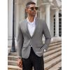 imageCOOFANDY Mens Casual Blazer Slim Fit Suit Jacket Two Button Lightweight Sport CoatDark Gray