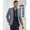 imageCOOFANDY Mens Casual Blazer Slim Fit Suit Jacket Two Button Lightweight Sport CoatGray