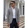 imageCOOFANDY Mens Casual Blazer Slim Fit Suit Jacket Two Button Lightweight Sport CoatGray