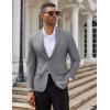 imageCOOFANDY Mens Casual Blazer Slim Fit Suit Jacket Two Button Lightweight Sport CoatGray