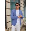 imageCOOFANDY Mens Casual Blazer Slim Fit Suit Jacket Two Button Lightweight Sport CoatLight Royal Blue