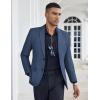 imageCOOFANDY Mens Casual Blazer Slim Fit Suit Jacket Two Button Lightweight Sport CoatNavy Blue