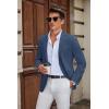imageCOOFANDY Mens Casual Blazer Slim Fit Suit Jacket Two Button Lightweight Sport CoatNavy Blue