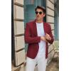 imageCOOFANDY Mens Casual Blazer Slim Fit Suit Jacket Two Button Lightweight Sport CoatWine Red