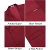 imageCOOFANDY Mens Casual Blazer Slim Fit Suit Jacket Two Button Lightweight Sport CoatWine Red