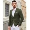 imageCOOFANDY Mens Casual Blazer Suit Jackets One Button Sport Coats Lightweight Business Sports JacketsArmy Green