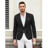 imageCOOFANDY Mens Casual Blazer Suit Jackets One Button Sport Coats Lightweight Business Sports JacketsBlack
