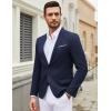 imageCOOFANDY Mens Casual Blazer Suit Jackets One Button Sport Coats Lightweight Business Sports JacketsDark Blue